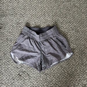 Lululemon track shorts in gray